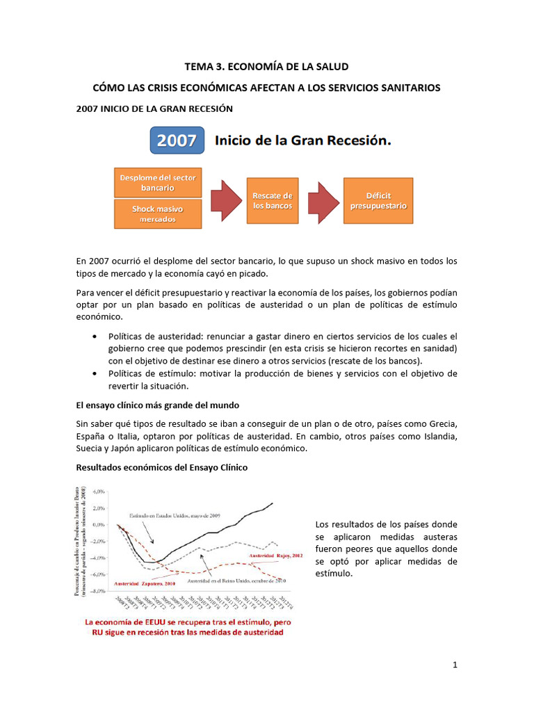 Impacto de Crisis en Salud Pública | PDF | Pensión | Austeridad