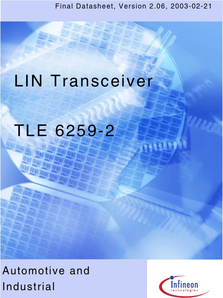 LIN Transceiver: Automotive and Industrial | PDF | Capacitor | Series ...