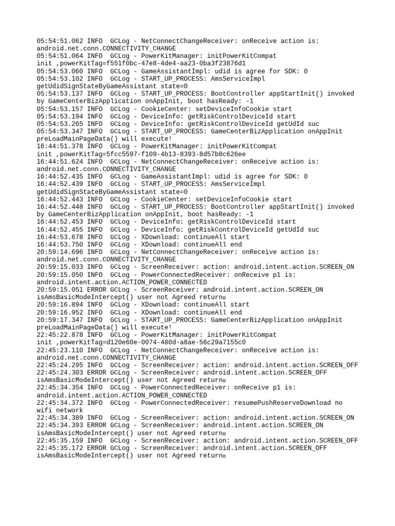Android Connectivity Change Log | PDF