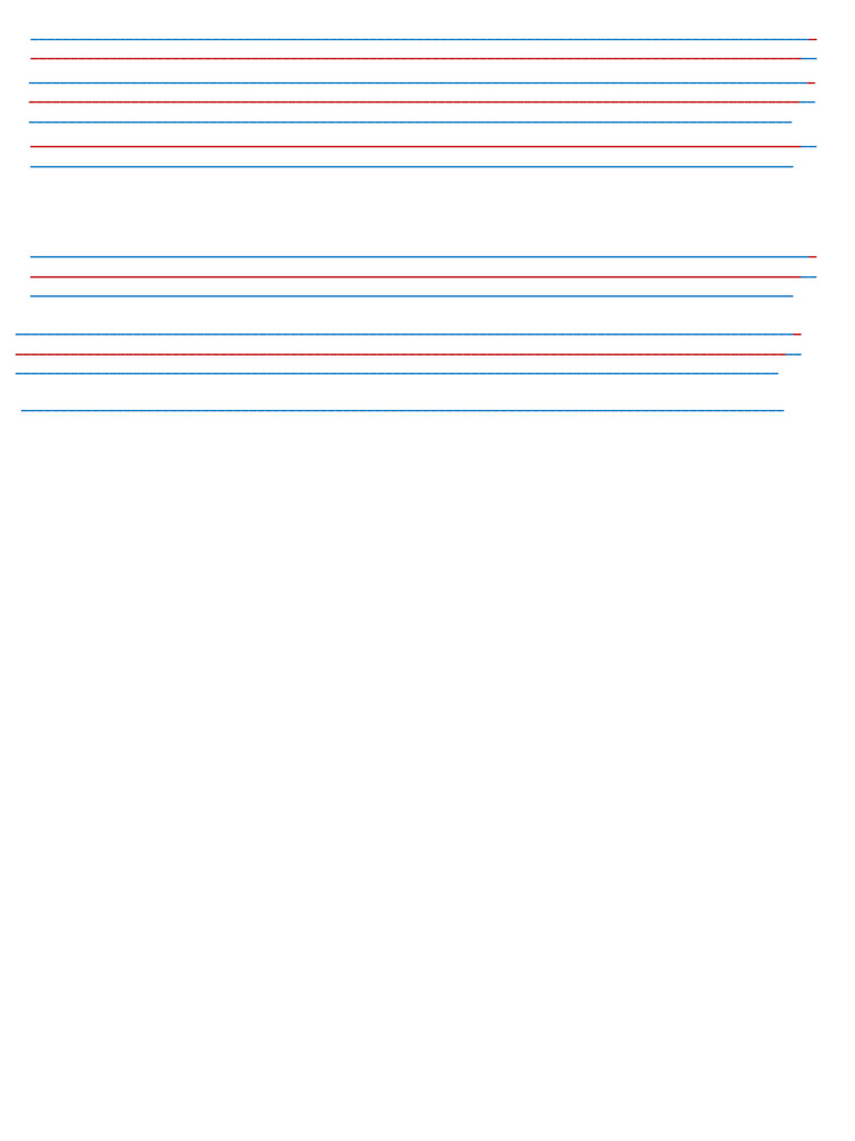 Writing on Blue and Red Lines | PDF