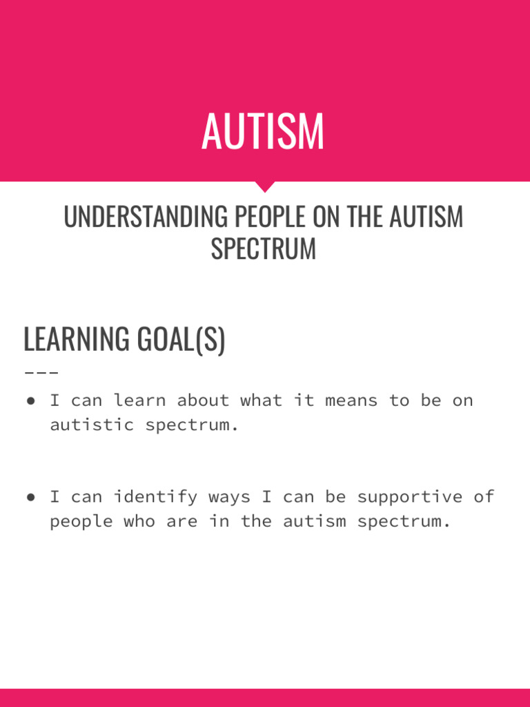 Understanding Autism Spectrum Disorder | PDF
