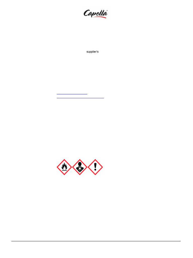 UN1197 Class 3 Cola Flavor SDS | PDF | Hazards | Occupational Safety ...