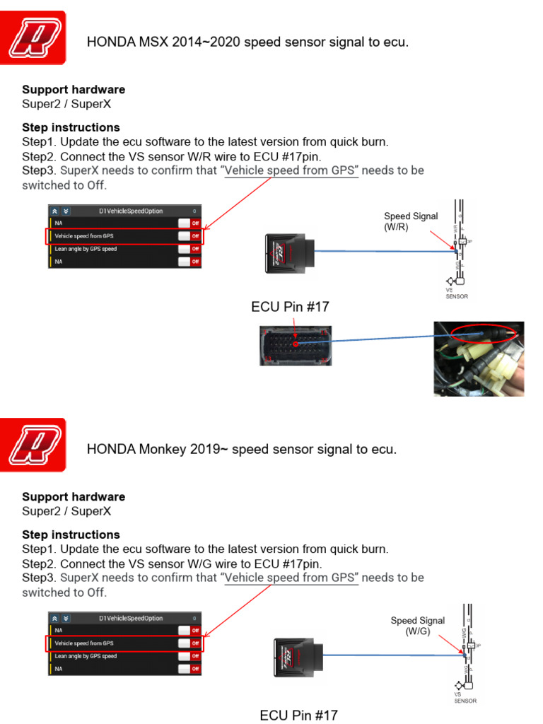 Honda Speed Sensor ECU Wiring Guide | PDF | Computer Engineering | Vehicles