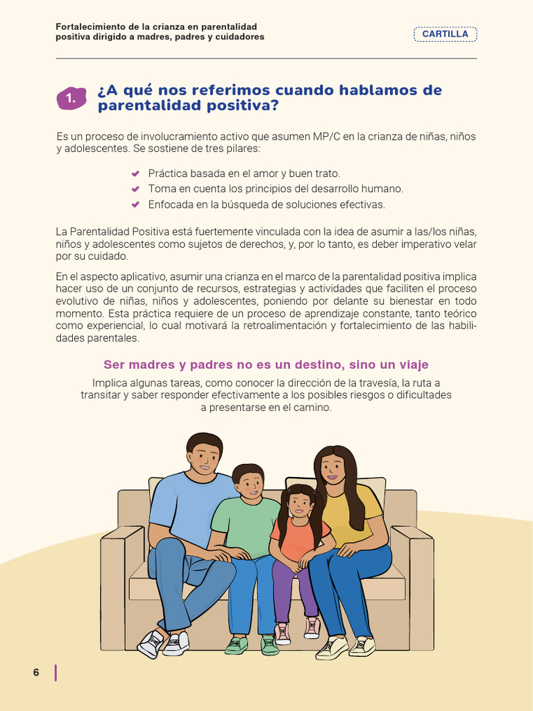 Guía de Parentalidad Positiva para Cuidadores | PDF | Las emociones ...