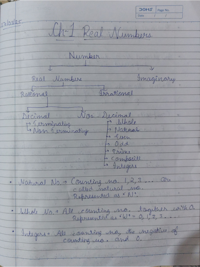 Maths CH 1 Real Numbers | PDF