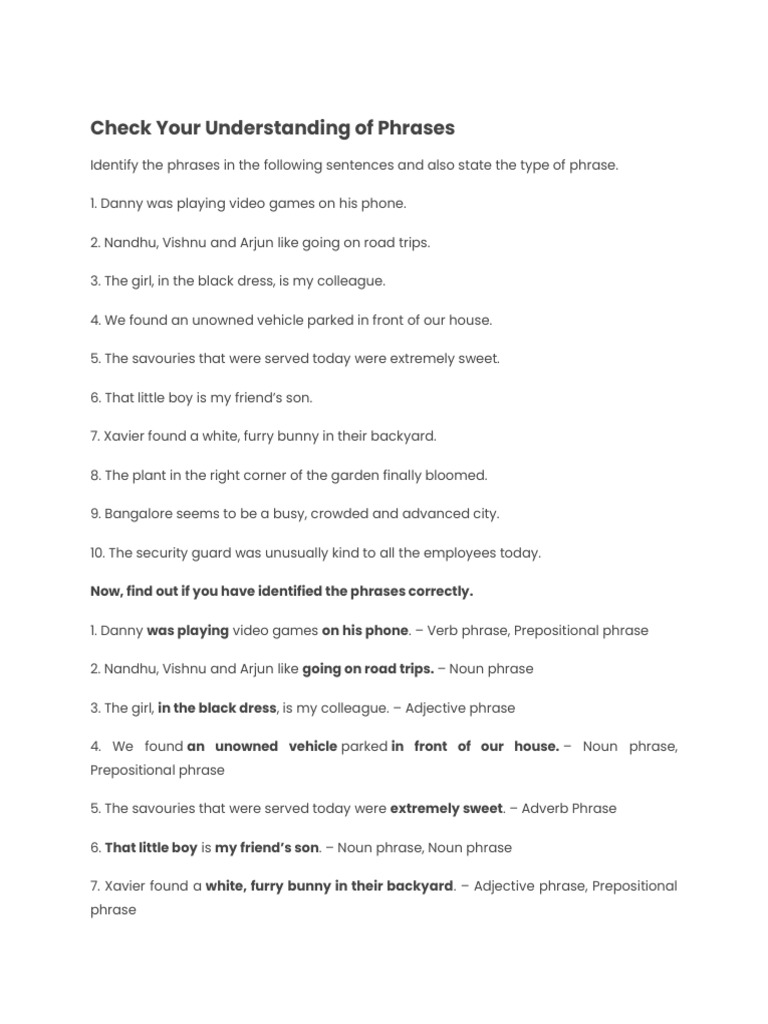 Ex Phrases | PDF