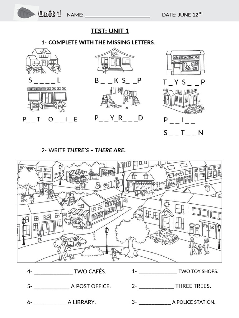 TEST - UNIT 1 | PDF