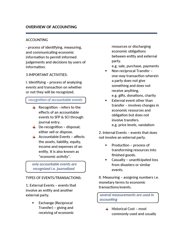Key Concepts in Accounting Explained | PDF | Accounting | Historical Cost