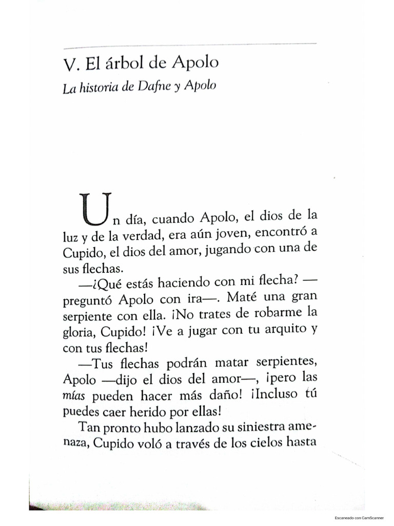 Apolo y Dafne - Eros y Psique | PDF