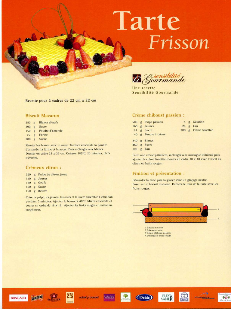 Tarte Frisson Sensibilités Gourmandes | PDF