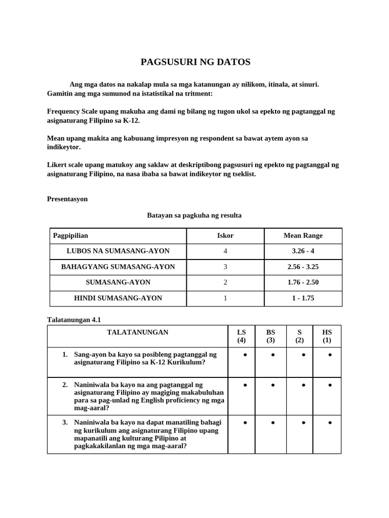 Pagsusuri-ng-datos | PDF