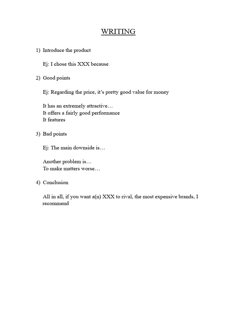 Product Review Template Guide | PDF