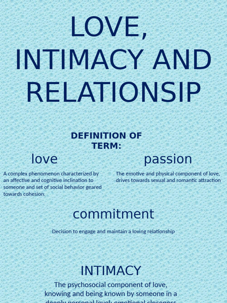 Understanding Love and Relationships | PDF | Love | Intimate Relationships