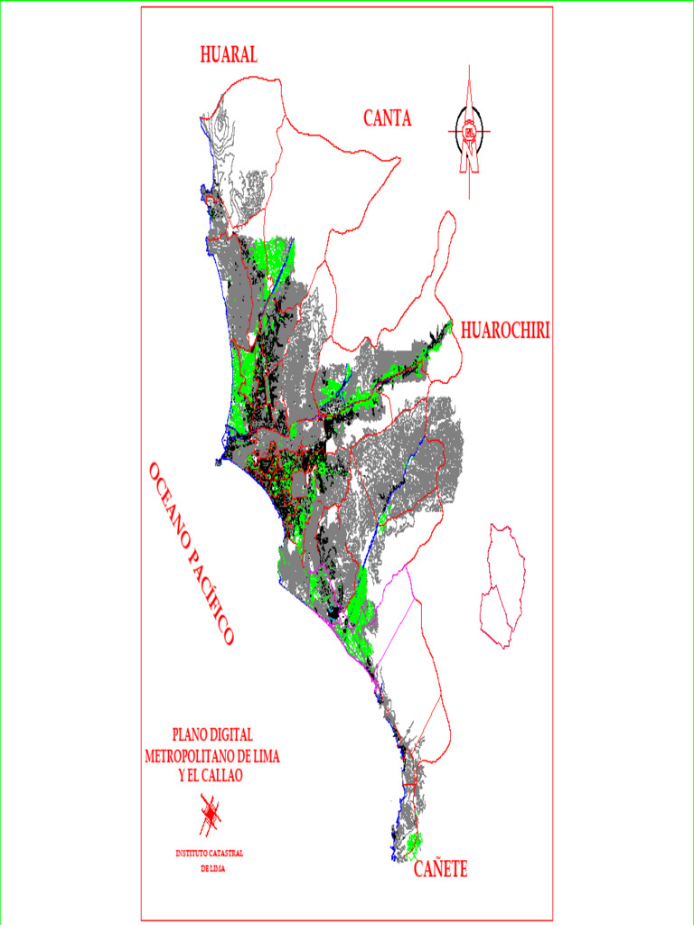 Mapa de Distritos de Lima Metropolitana | PDF | Lima