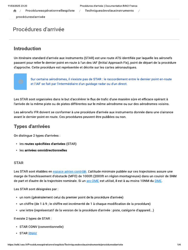Procedure D'arrivée | PDF