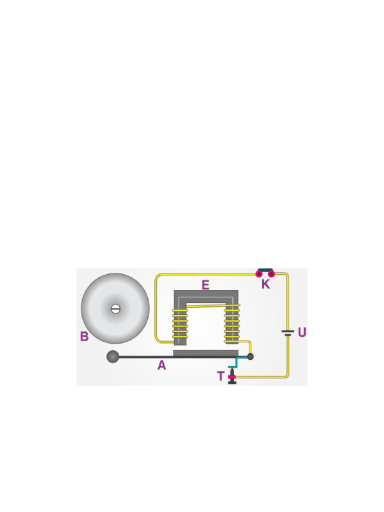 Electric Bell Working and Diagram | PDF | Relay | Switch