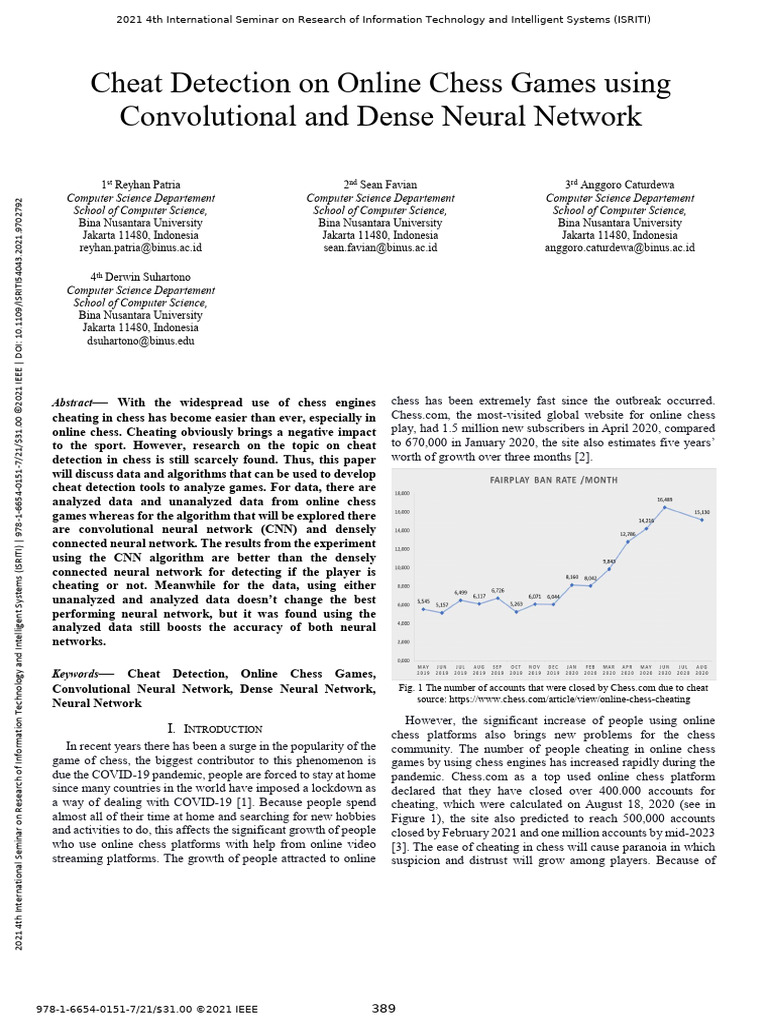 Chess Cheater Detection with Neural Networks | PDF | Computing ...