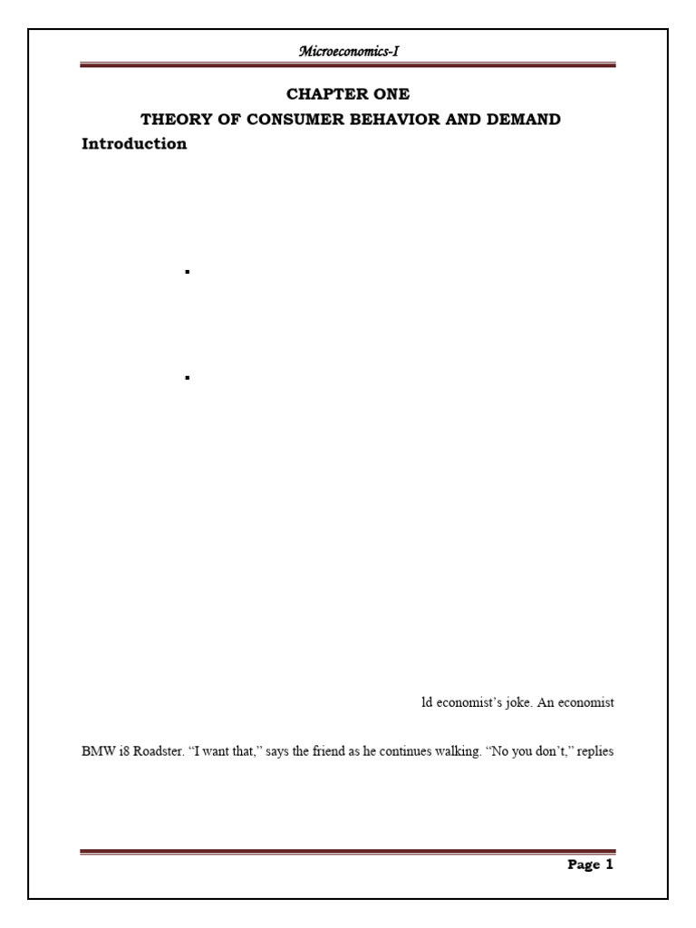 Consumer Behavior and Utility Theory | PDF | Utility | Microeconomics