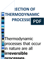 DIRECTION OF THERMODYNAMIC PROCESSES