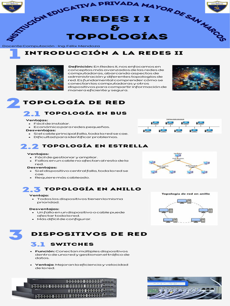 Topologías y Administración de Redes | PDF | Red de computadoras ...