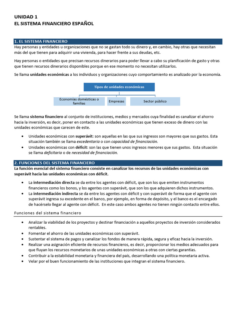 Canalización de recursos en economía | PDF | Sistema financiero | Bancos
