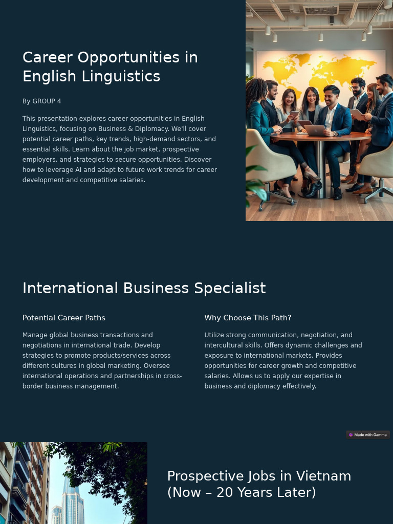 Career Opportunities in English Linguistics | PDF | Artificial ...