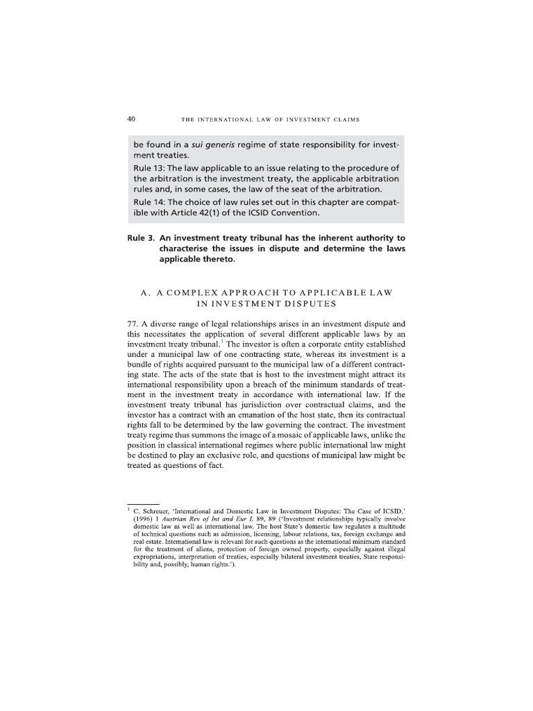 Douglas - The International Law of Investment Claims | PDF