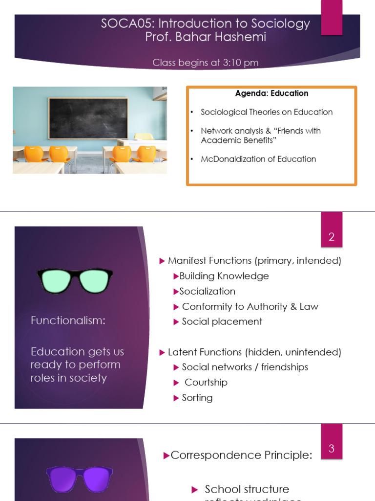 Sociological Perspectives on Education | PDF | Behavioural Sciences ...