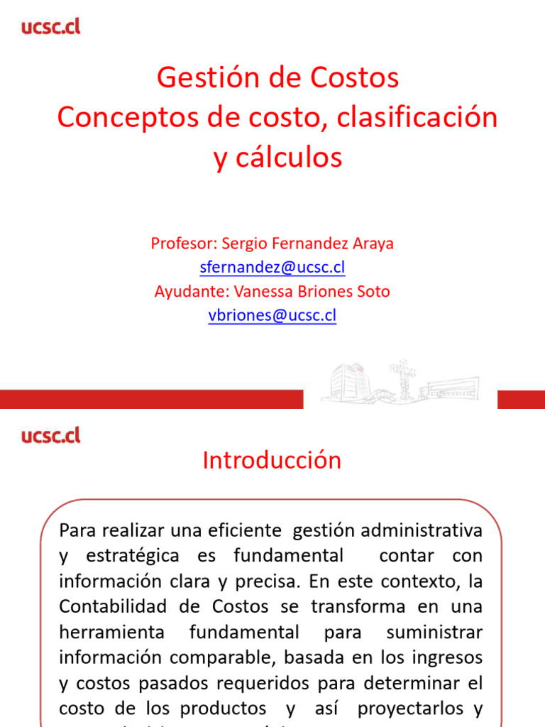Gestión y Clasificación de Costos Empresariales | PDF | Costo ...
