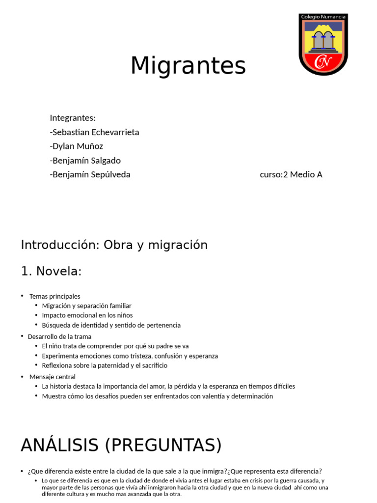 Temas de Migración en Novela Gráfica | PDF | Migración humana | Sicología