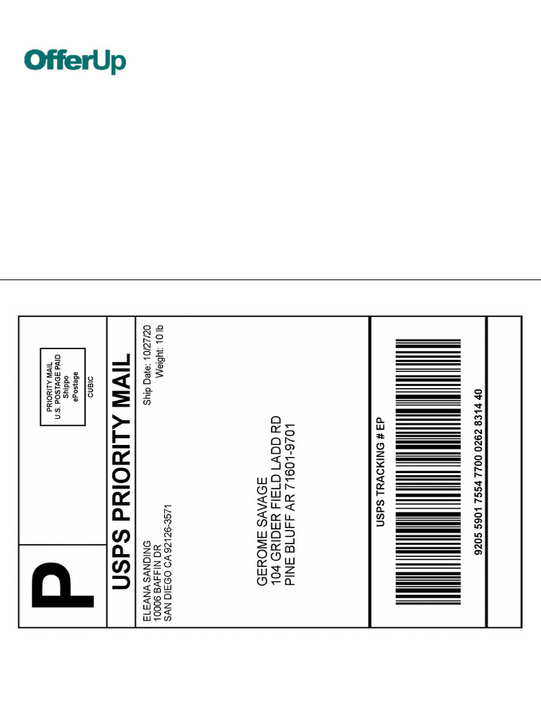 Ship It Via The U.S. Postal Service! | PDF
