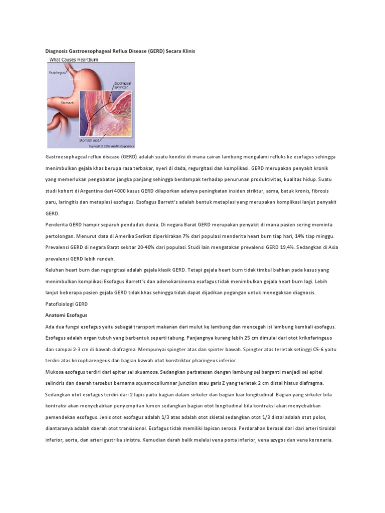 Diagnosis Gastroesophageal Reflux Disease | PDF | Sains & Matematika ...