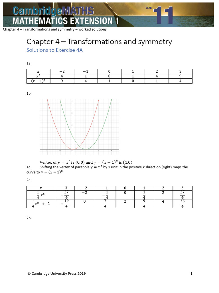 Transformations and Symmetry Solutions | PDF | Mathematical Analysis ...