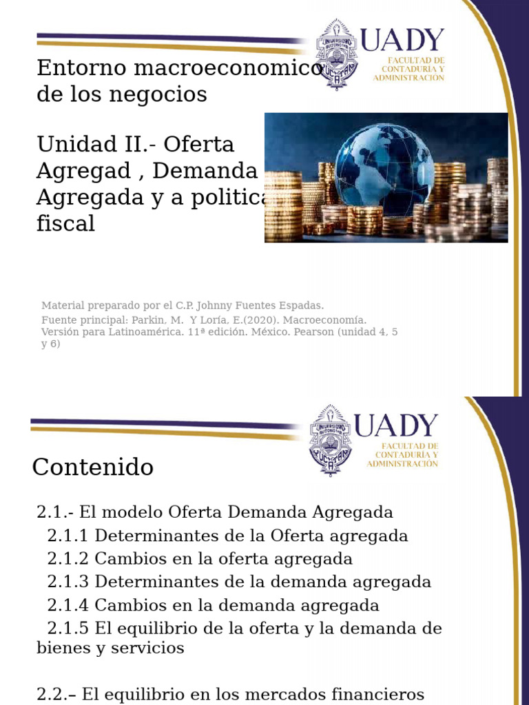 Oferta y Demanda Agregada en Macroeconomía | PDF | Oferta (economía ...