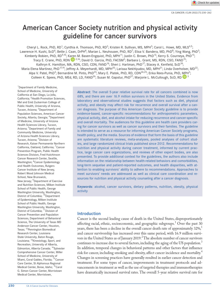 AMERICAN CANCER SOCIETY NUTRITION GUIDELINES PDF visual data 7