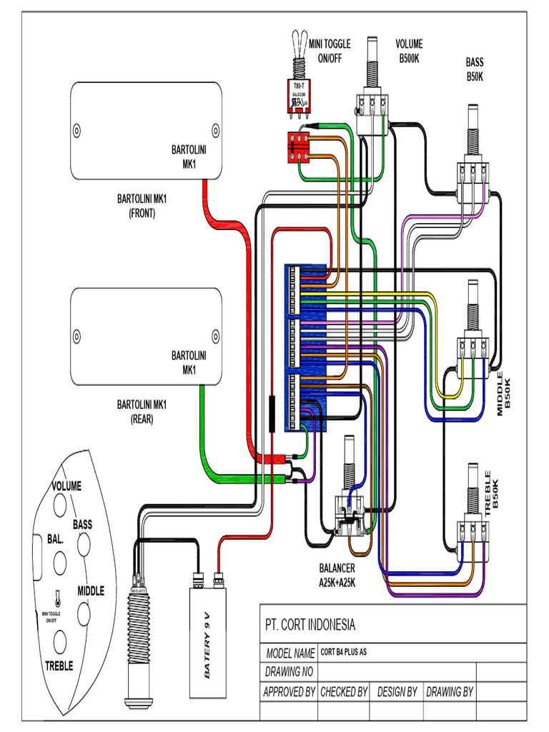 Cort Guitar Wiring Diagrams