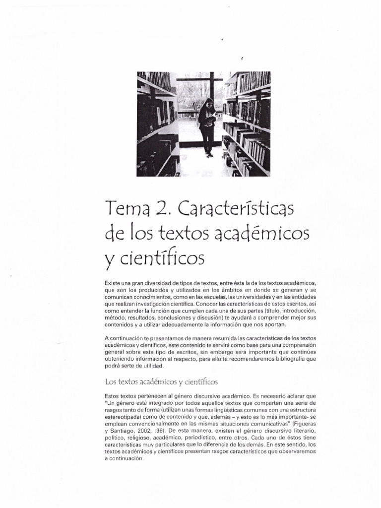 MANUAL DE Características DE LOS TEXTOS ACADEMICOS | PDF