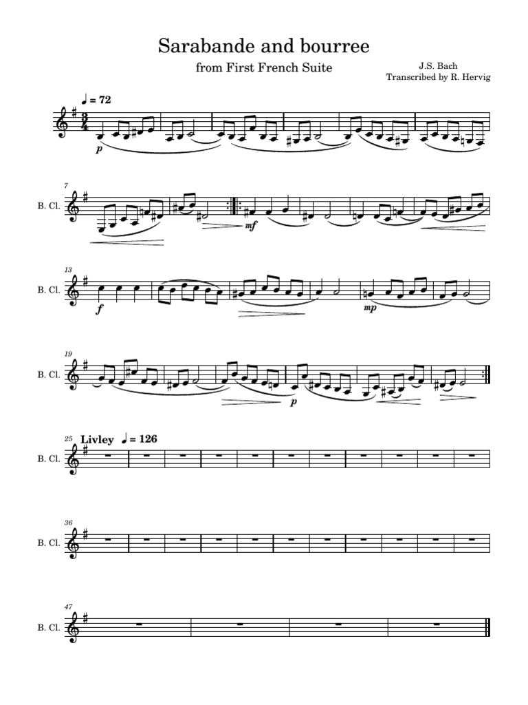 Sarabande and Bourree | PDF