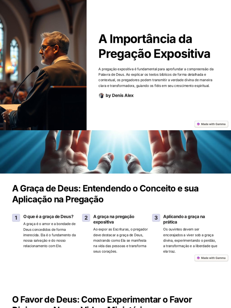 Pregação Expositiva: Graça e Transformação | PDF | Graça no ...