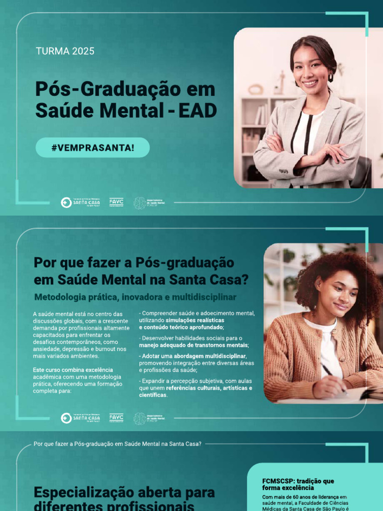 Pós-Graduação EAD em Saúde Mental 2025 | PDF