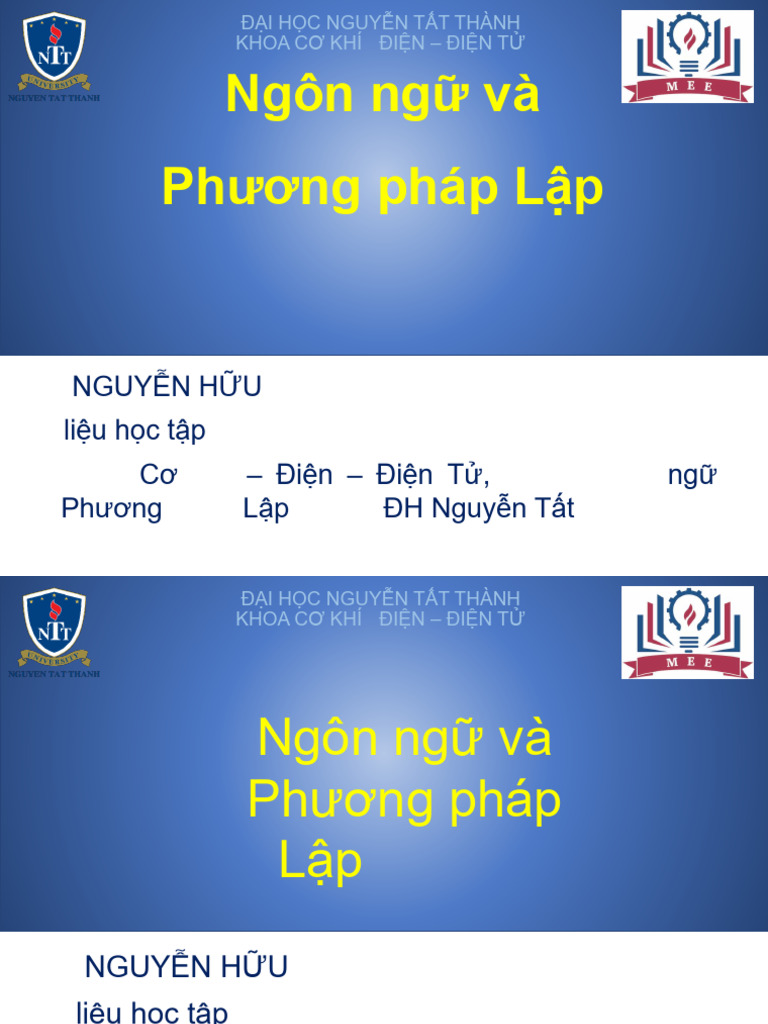 Day 1.infor + NN VÀ PP Lap Trfinh (DataTypes - Variables) - v1.0 | PDF