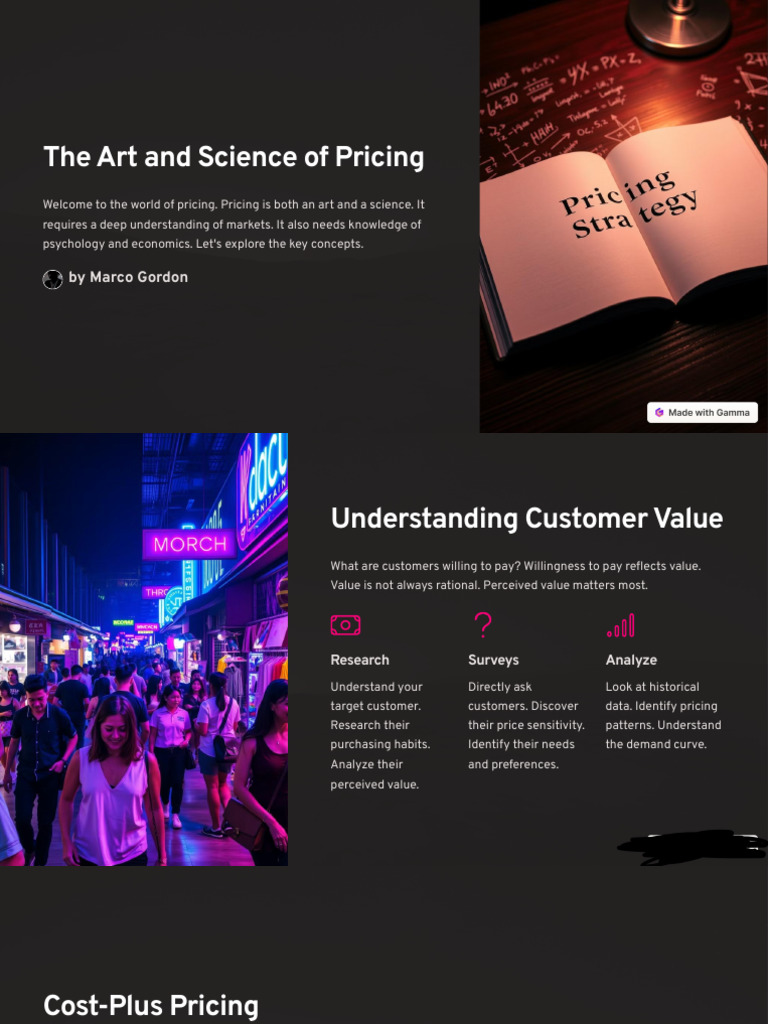 The Art and Science of Pricing | PDF | Pricing | Marketing
