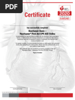 Heartsaver Roster | PDF | First Aid | Cardiopulmonary Resuscitation