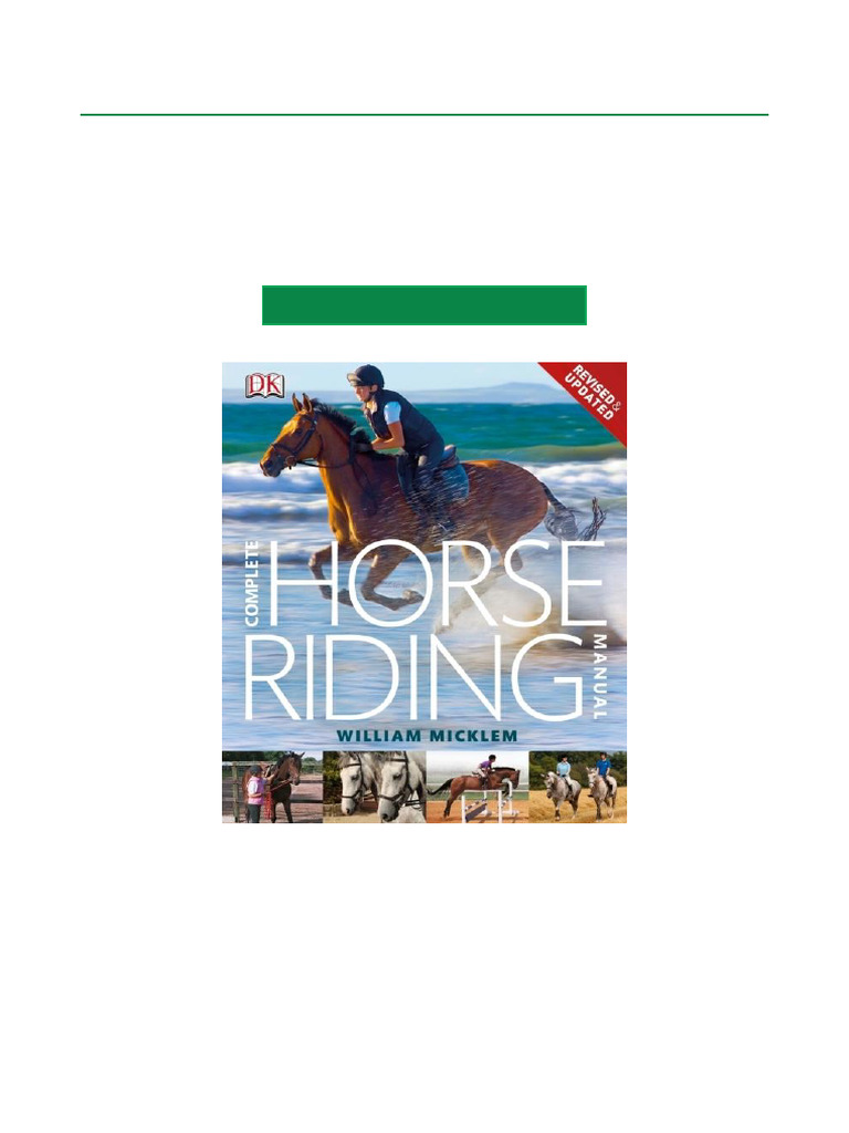 Hottest Now Complete Horse Riding Manual PDF DOCX Download | PDF