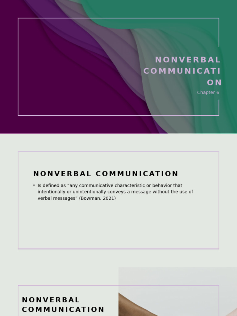 Understanding Nonverbal Communication | PDF | Nonverbal Communication ...