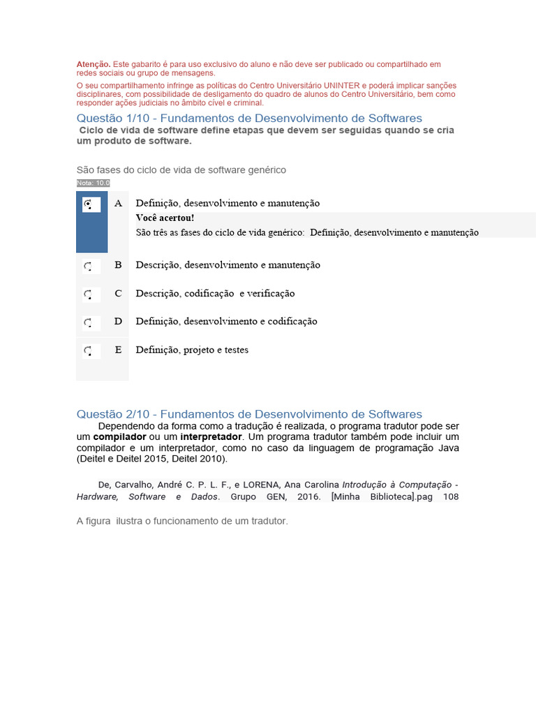Fundamentos Softwere 2 PDF Free | PDF | Programas | Linguagem de ...