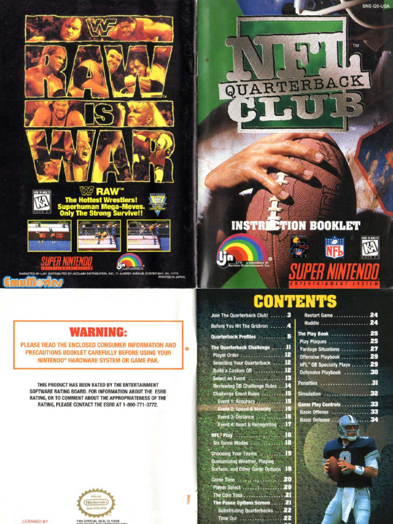 NFL Quarterback Club (USA) | PDF