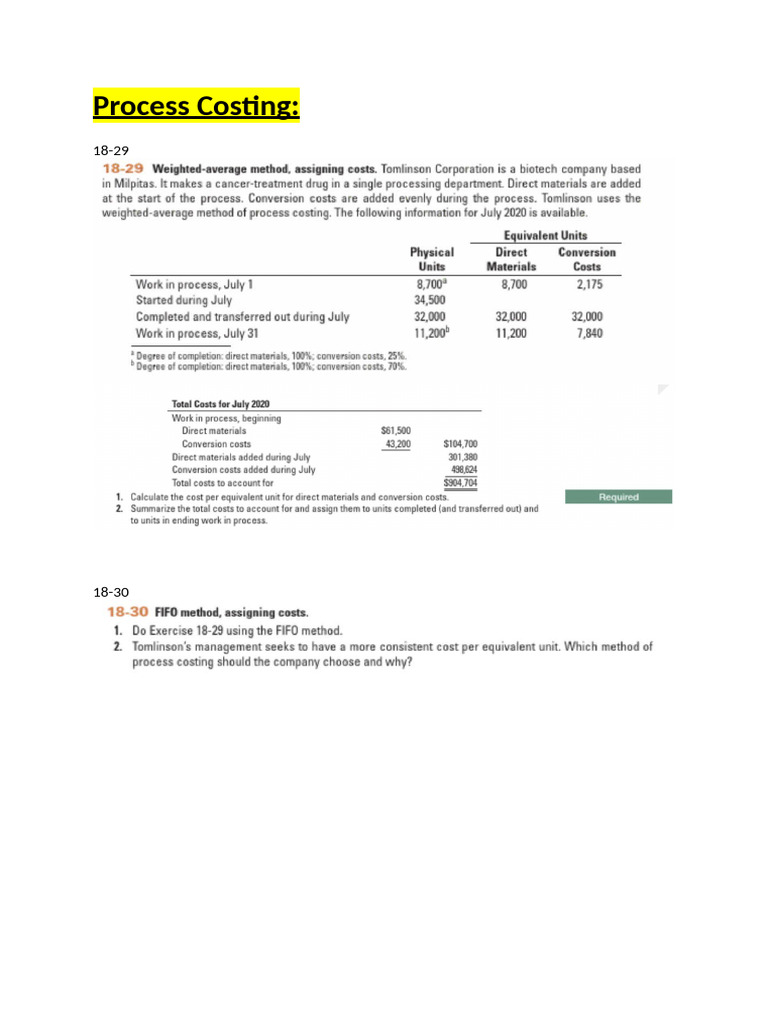 Understanding Process and Activity-Based Costing | PDF | Cost ...