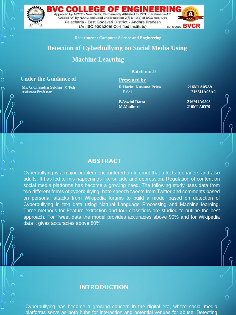 Cyberbullying Detection Using Machine Learning | PDF | Cyberbullying ...