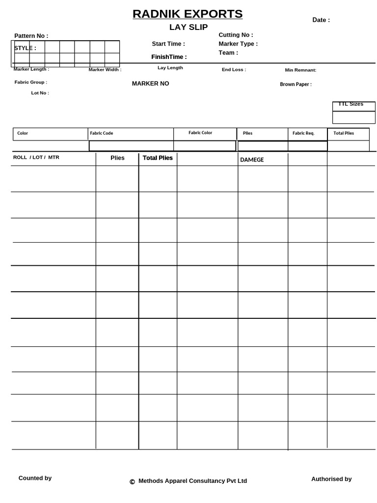 Lay Slip | PDF